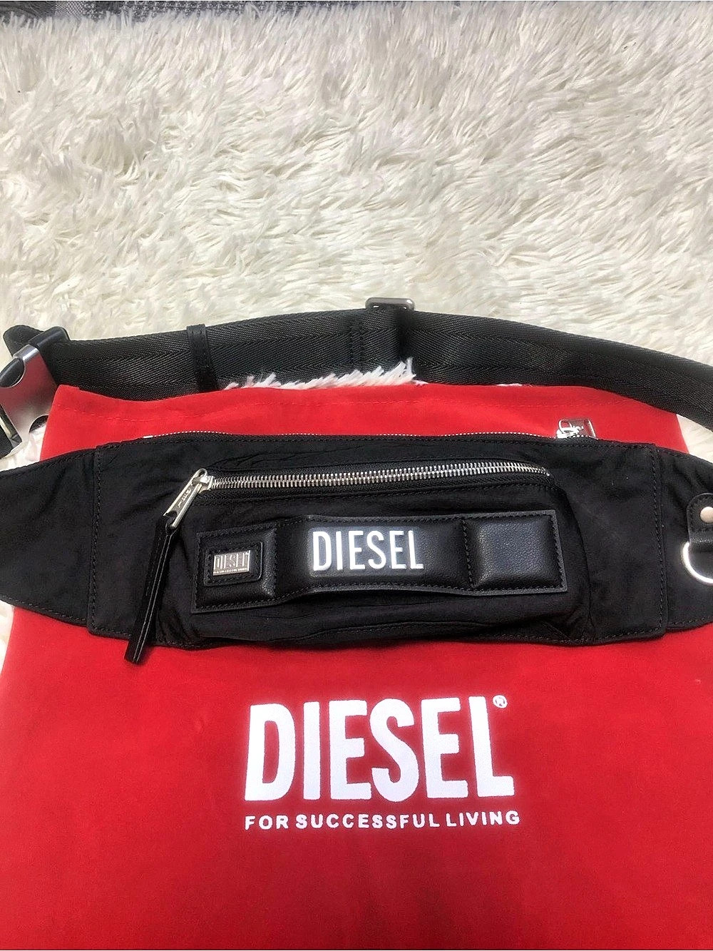New Diesel Logo Lettering Belt Bag